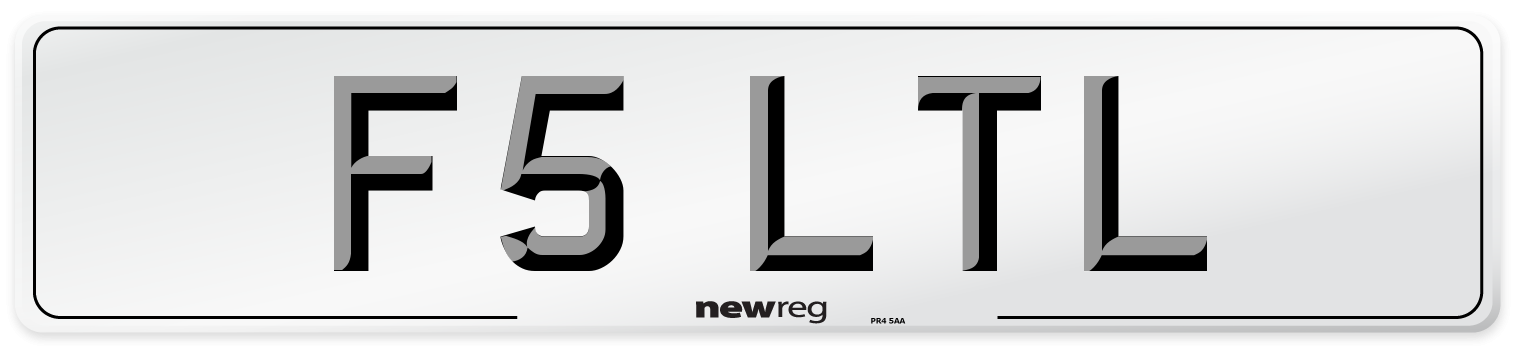 F5 LTL Number Plate from New Reg